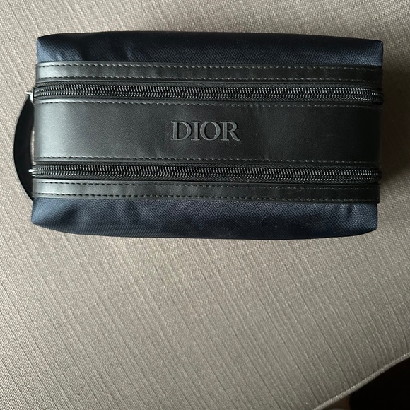 Dior navy and black toiletry travel bag - Picture 1 of 12